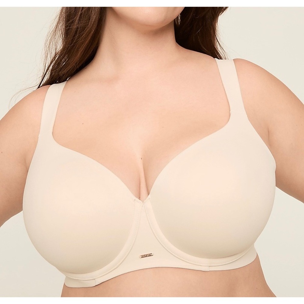 Cacique Bra Women's 42C Modern Luxe Ivory Cream Lightly Lined Balconette